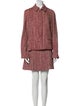 Piazza Sempione Wool Striped Skirt Suit