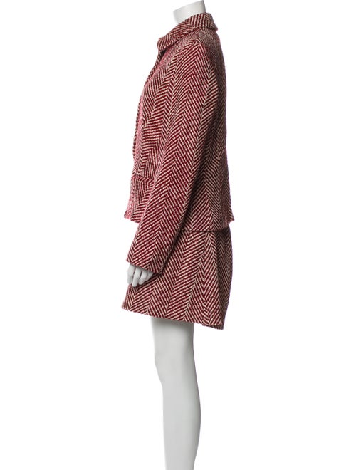 Piazza Sempione Wool Striped Skirt Suit