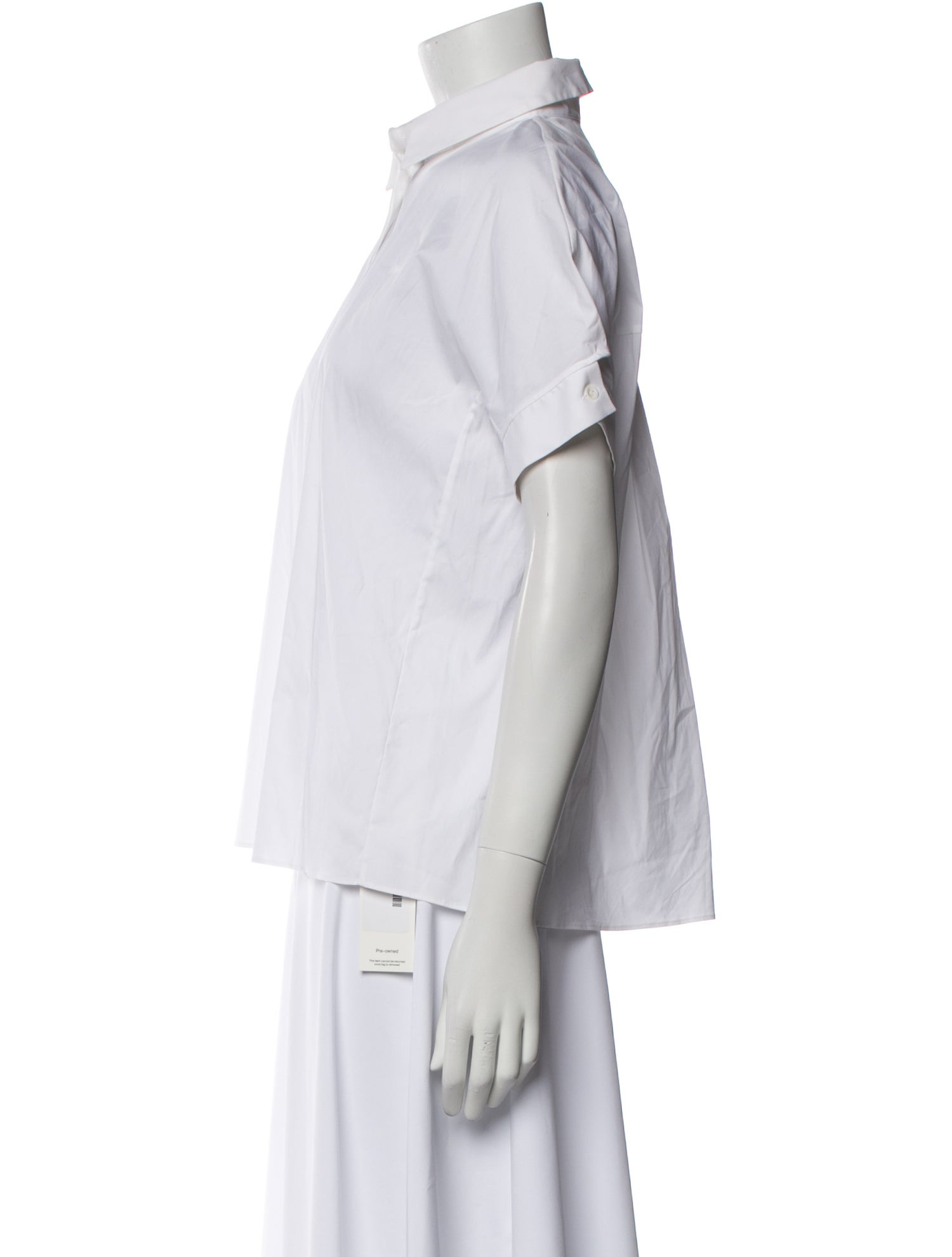 Piazza Sempione Short Sleeve Button-Up Top