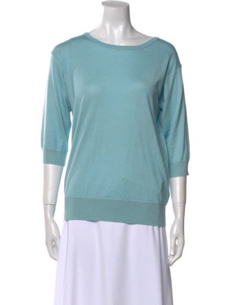 Piazza Sempione Virgin Wool Scoop Neck Sweater