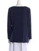 Piazza Sempione Scoop Neck Long Sleeve Sweatshirt