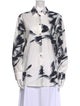 Piazza Sempione Printed Long Sleeve Button-Up Top