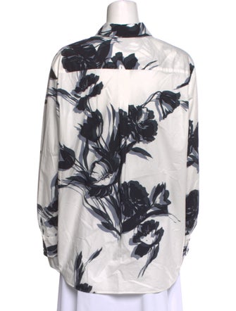 Piazza Sempione Printed Long Sleeve Button-Up Top