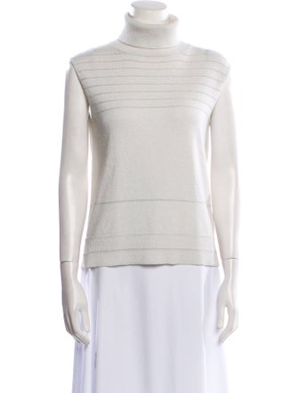 Piazza Sempione Linen Turtleneck Sweater