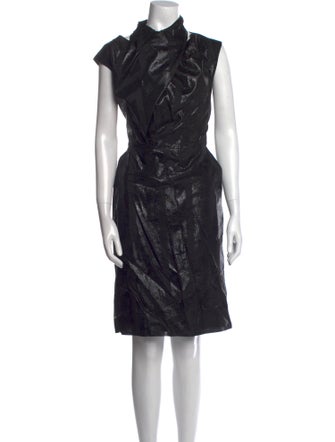 Piazza Sempione Printed Knee-Length Dress