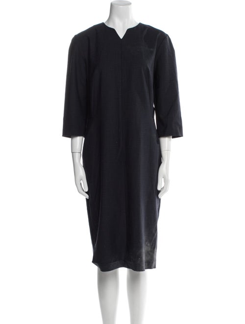 Piazza Sempione V-Neck Midi Length Dress