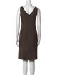 Piazza Sempione Virgin Wool Knee-Length Dress