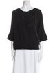 Piazza Sempione Silk Bateau Neckline Sweatshirt