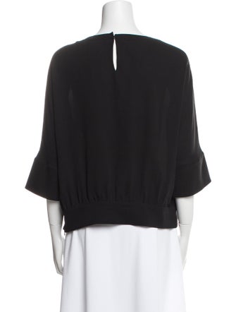 Piazza Sempione Silk Bateau Neckline Sweatshirt