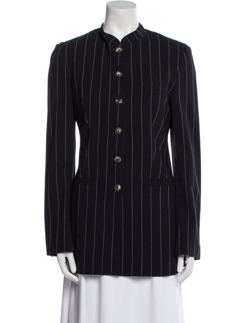 Piazza Sempione Wool Striped Evening Jacket