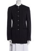 Piazza Sempione Wool Striped Evening Jacket