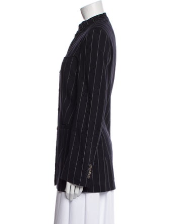 Piazza Sempione Wool Striped Evening Jacket