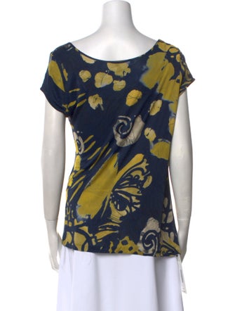 Piazza Sempione Printed Cowl Neck T-Shirt