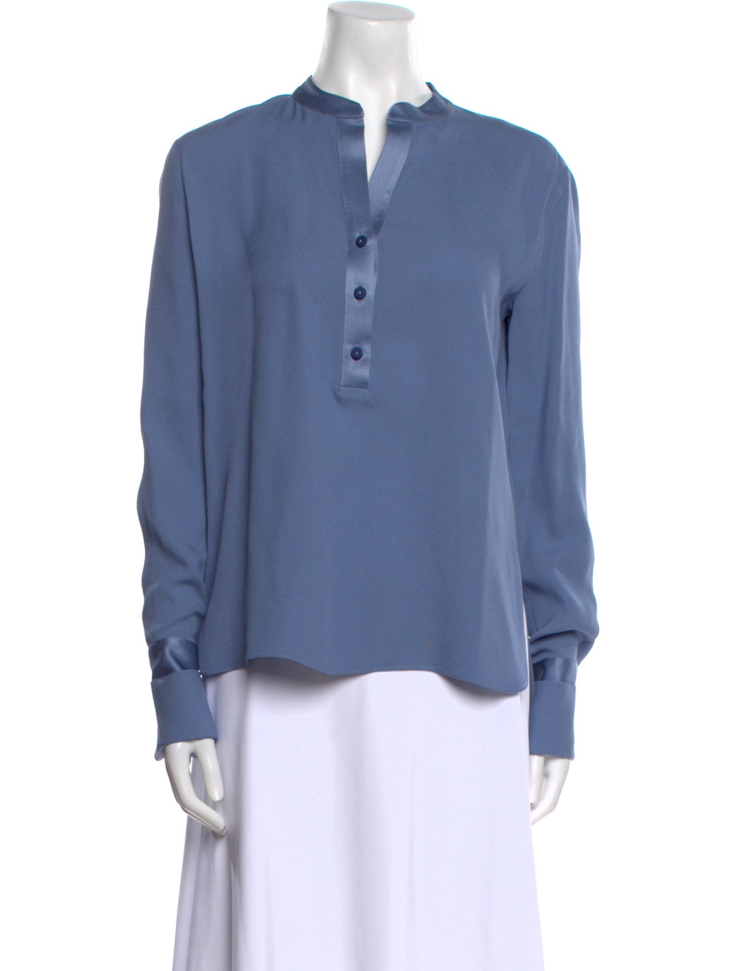 Piazza Sempione V-Neck Long Sleeve Blouse