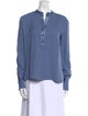 Piazza Sempione V-Neck Long Sleeve Blouse