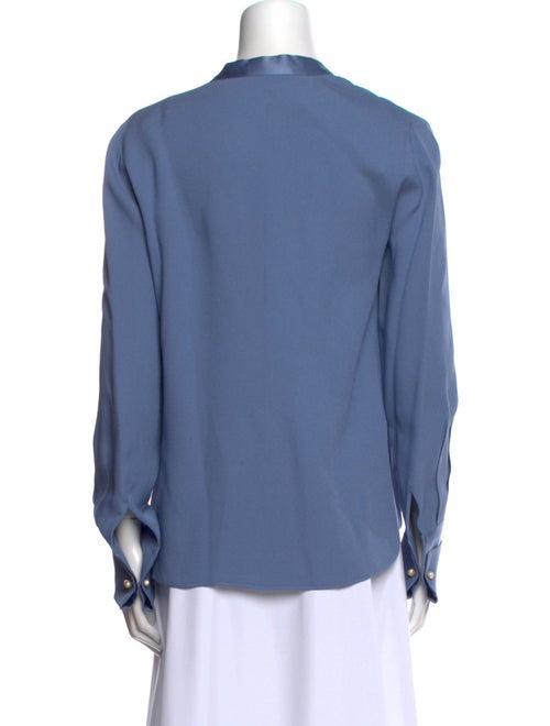 Piazza Sempione V-Neck Long Sleeve Blouse