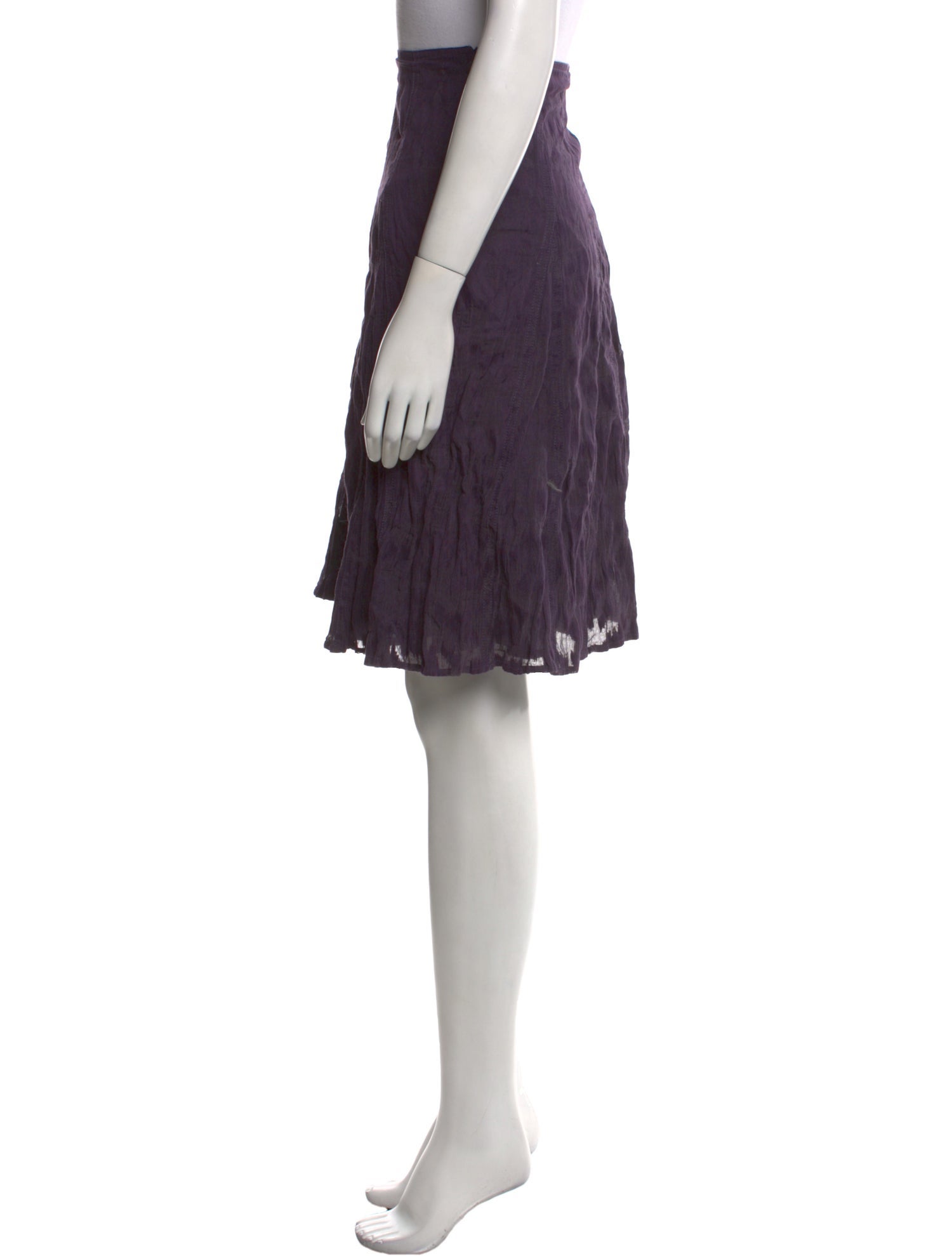 Piazza Sempione Ruffle Embellishment Knee-Length Skirt