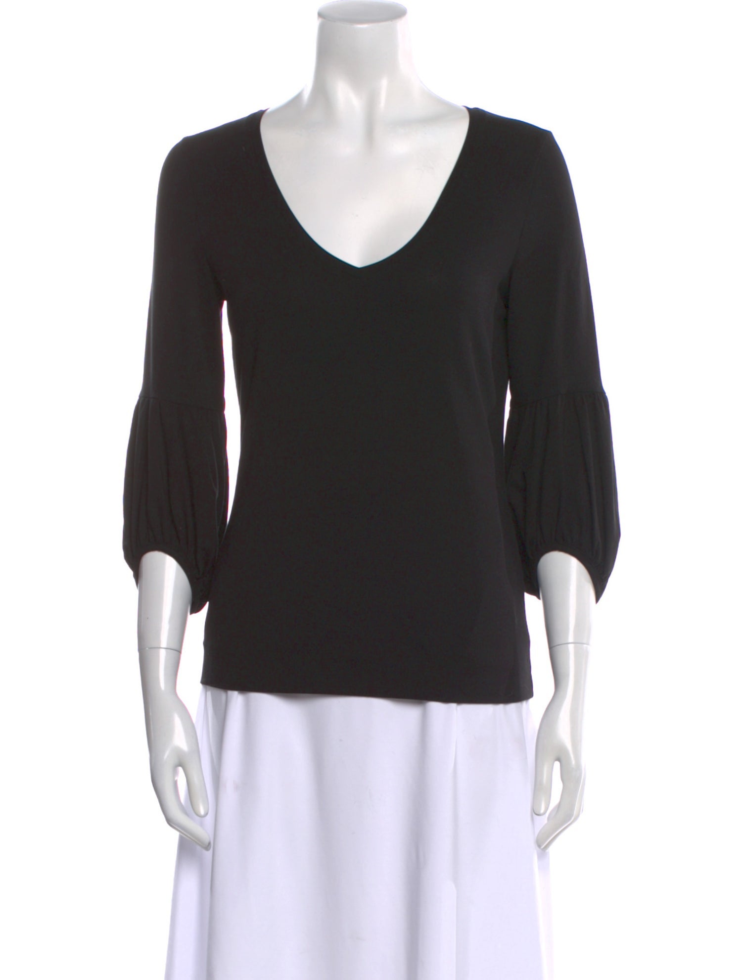 Piazza Sempione V-Neck Three-Quarter Sleeve T-Shirt