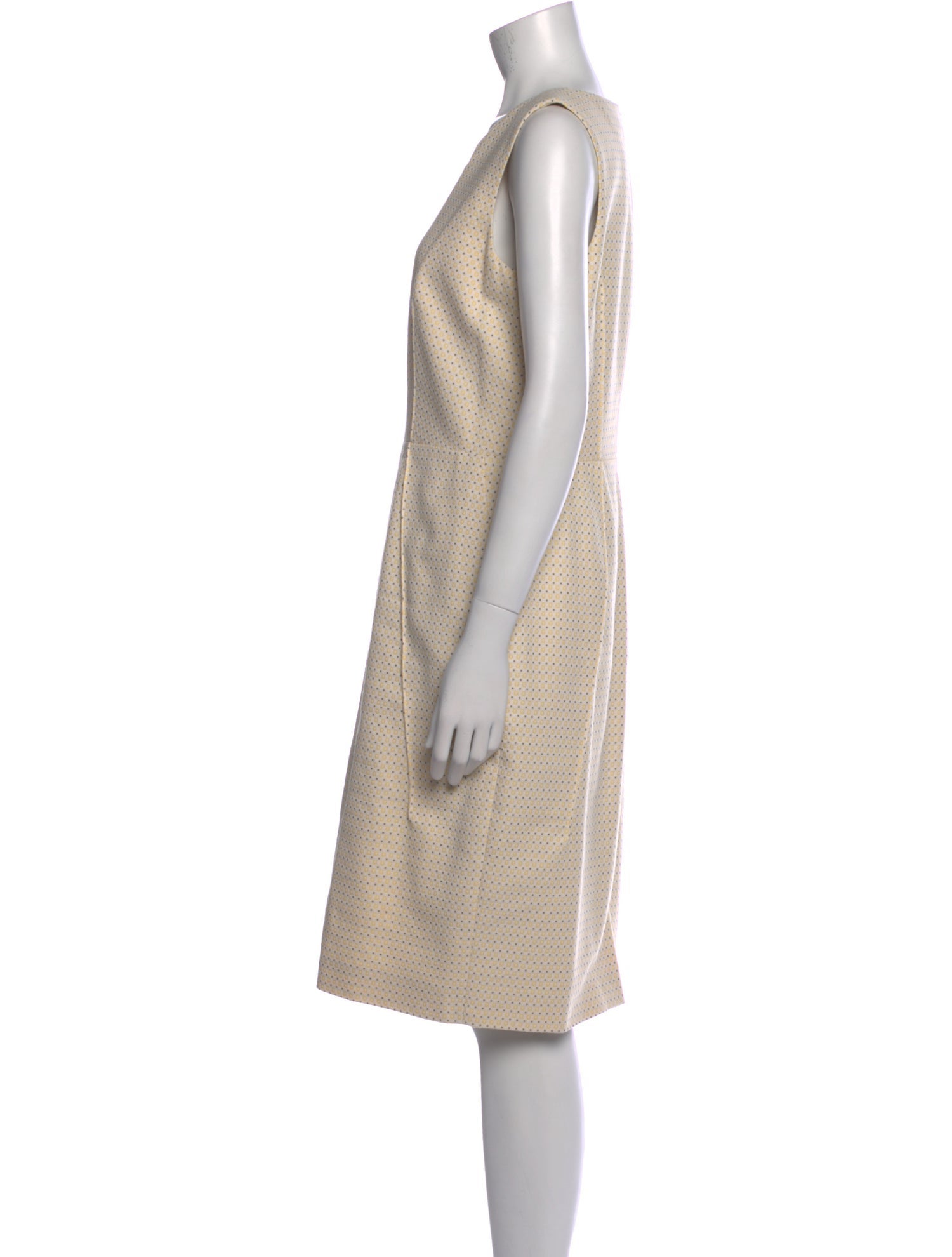 Piazza Sempione Polka Dot Print Knee-Length Dress