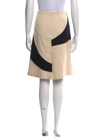 Piazza Sempione Colorblock Pattern Knee-Length Skirt