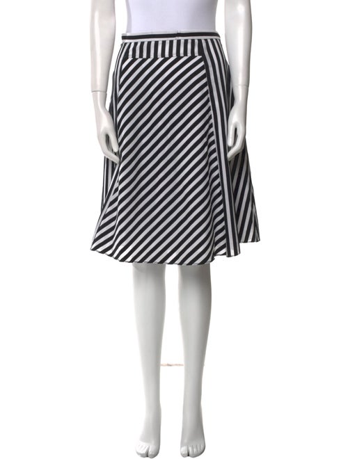 Piazza Sempione Striped Knee-Length Skirt