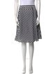Piazza Sempione Striped Knee-Length Skirt