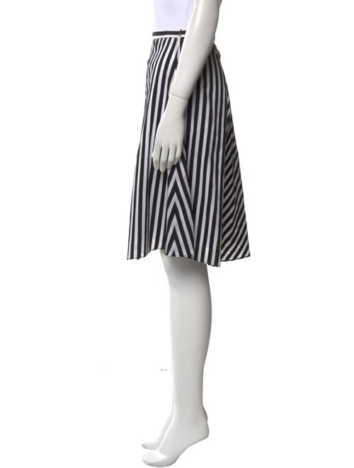 Piazza Sempione Striped Knee-Length Skirt