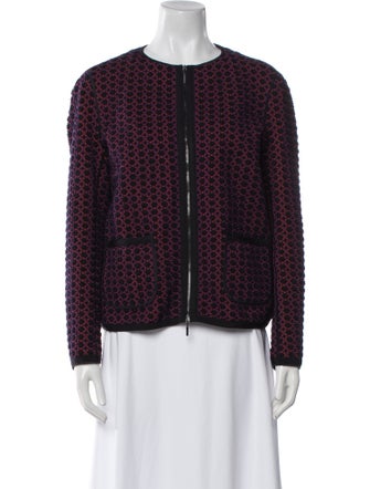 Piazza Sempione Wool Printed Evening Jacket