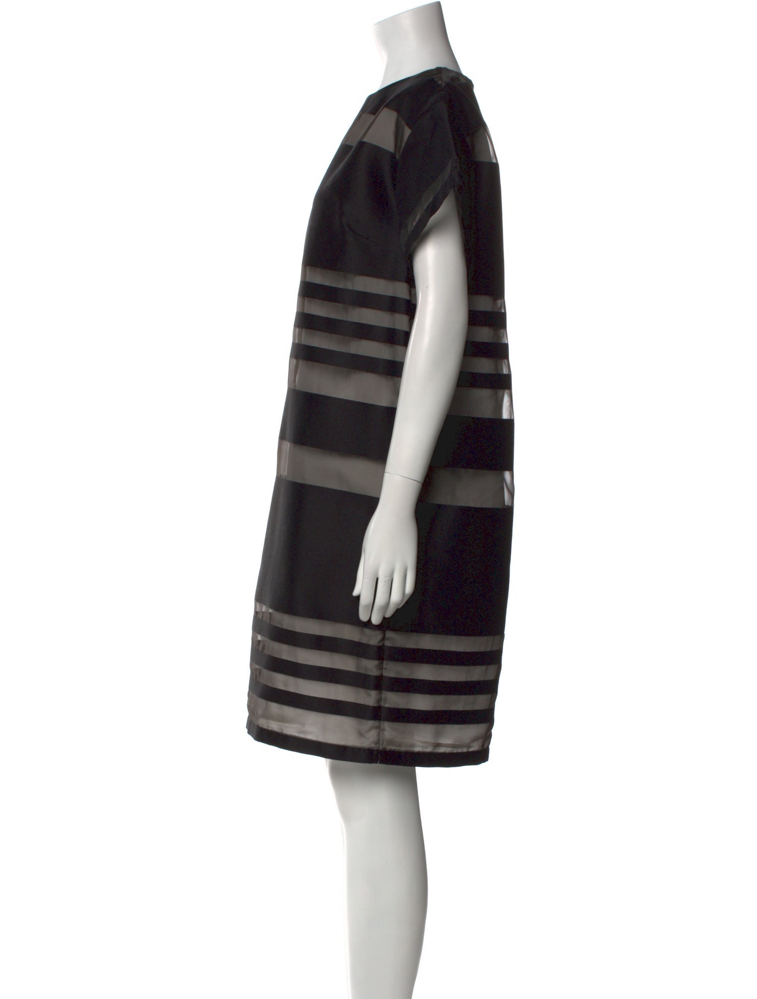 Piazza Sempione Striped Knee-Length Dress