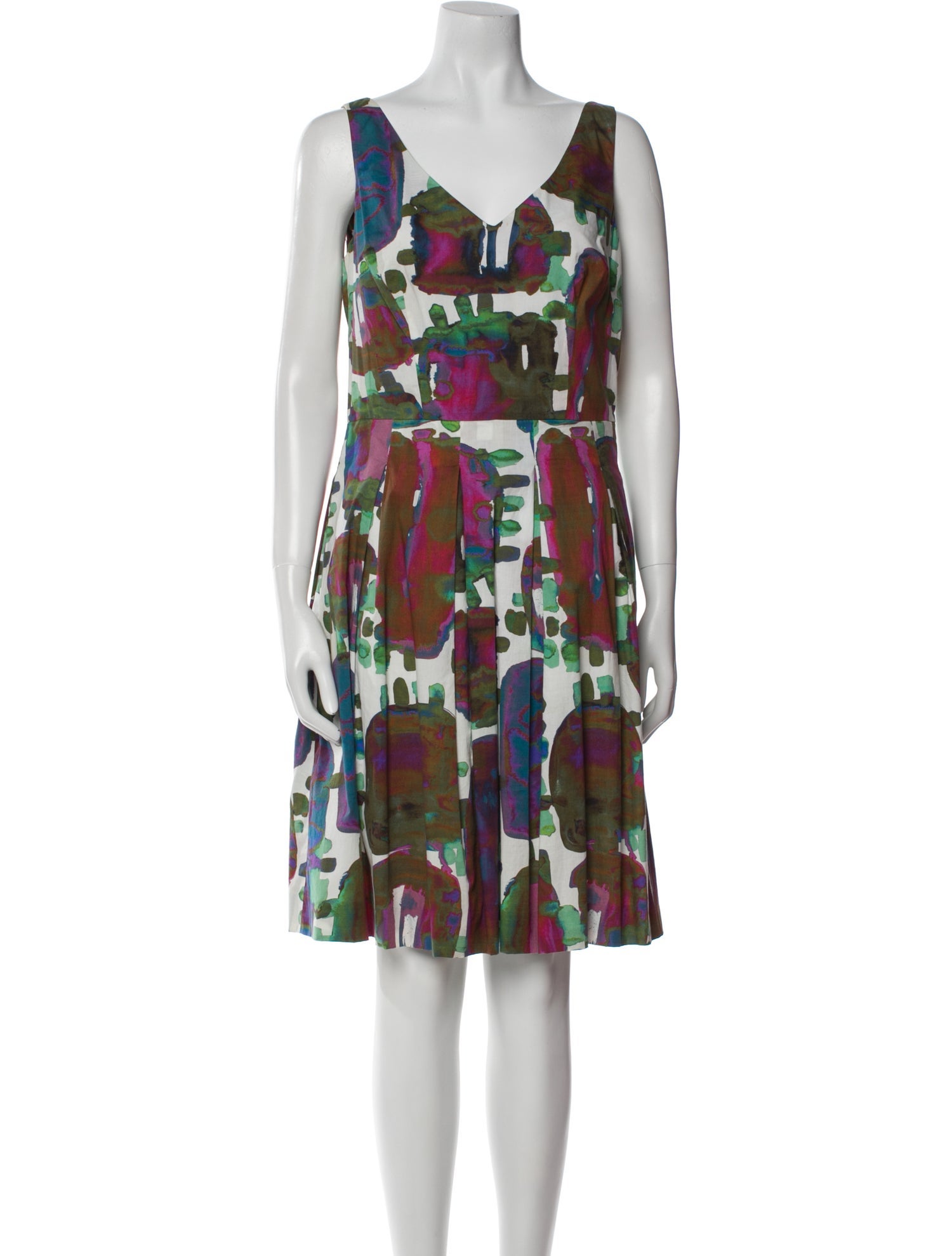 Piazza Sempione Printed Knee-Length Dress