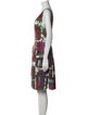 Piazza Sempione Printed Knee-Length Dress