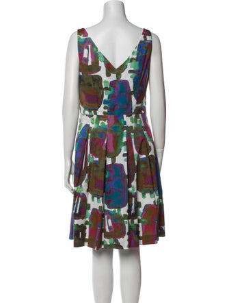 Piazza Sempione Printed Knee-Length Dress