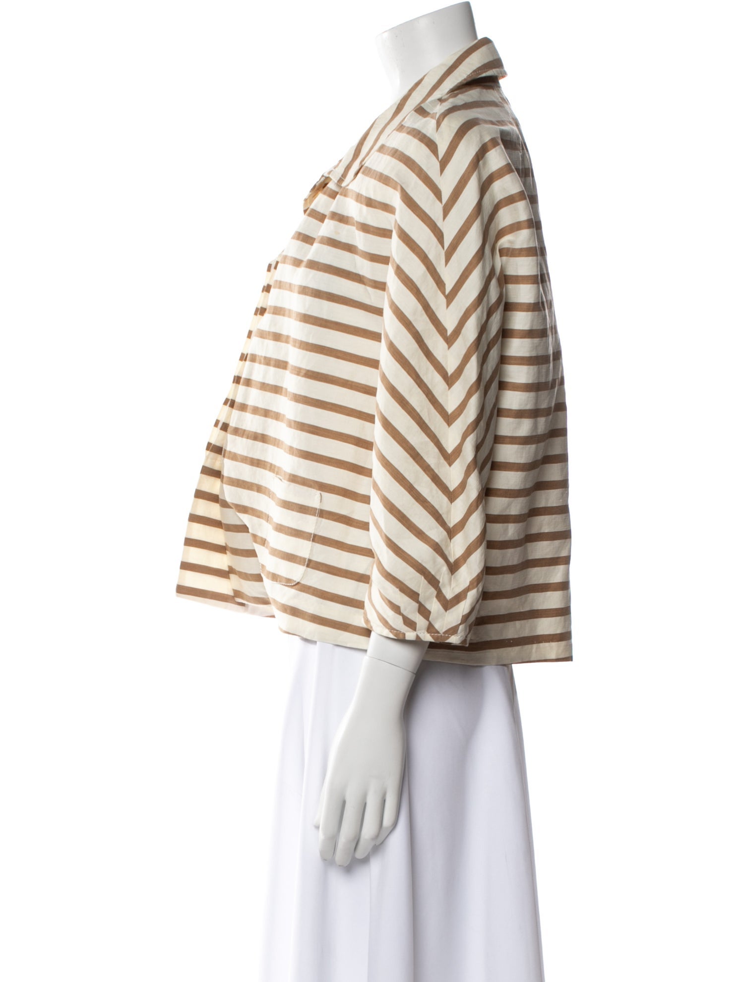 Piazza Sempione Linen Striped Jacket