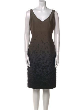 Piazza Sempione V-Neck Knee-Length Dress