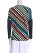 Piazza Sempione Striped Bateau Neckline Top