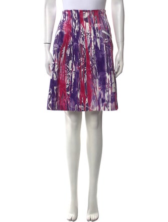 Piazza Sempione Printed Knee-Length Skirt