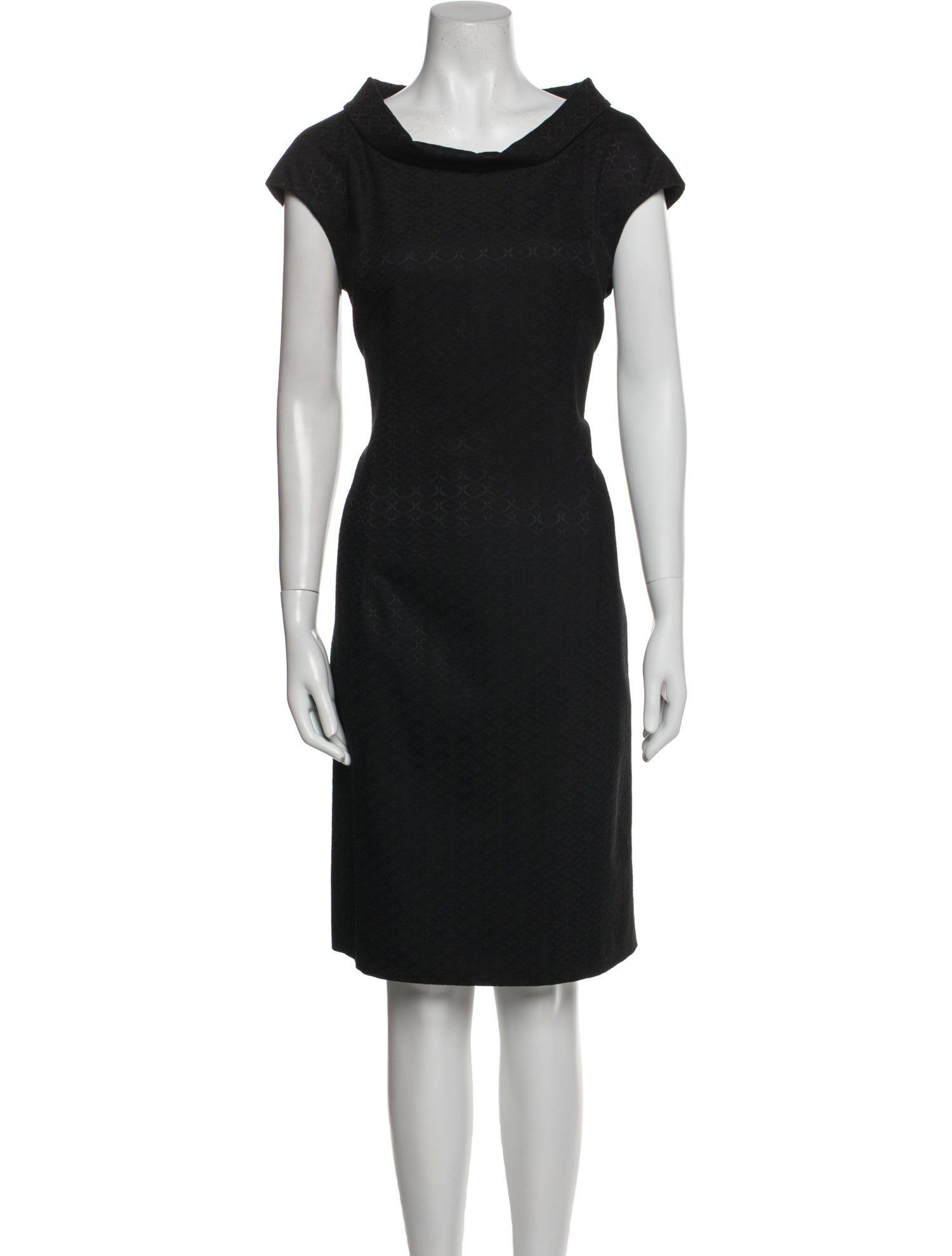 Piazza Sempione Cowl Neck Knee-Length Dress