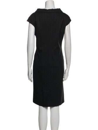 Piazza Sempione Cowl Neck Knee-Length Dress