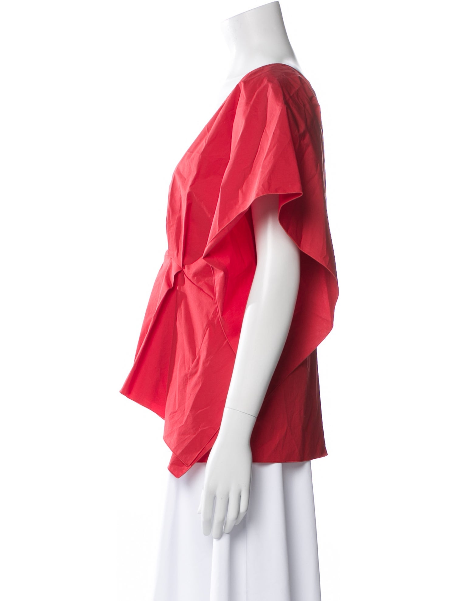 Piazza Sempione V-Neck Short Sleeve Blouse w/ Tags