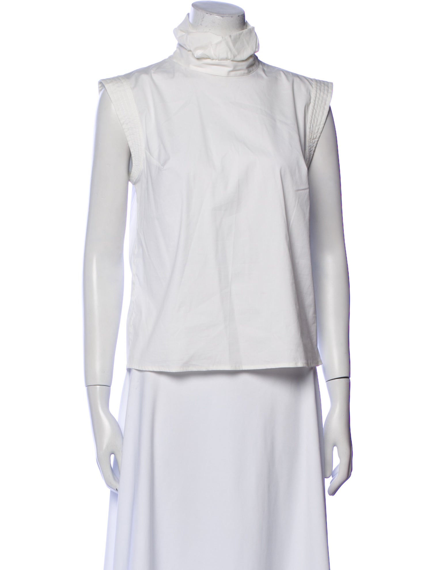 Piazza Sempione Turtleneck Sleeveless Top