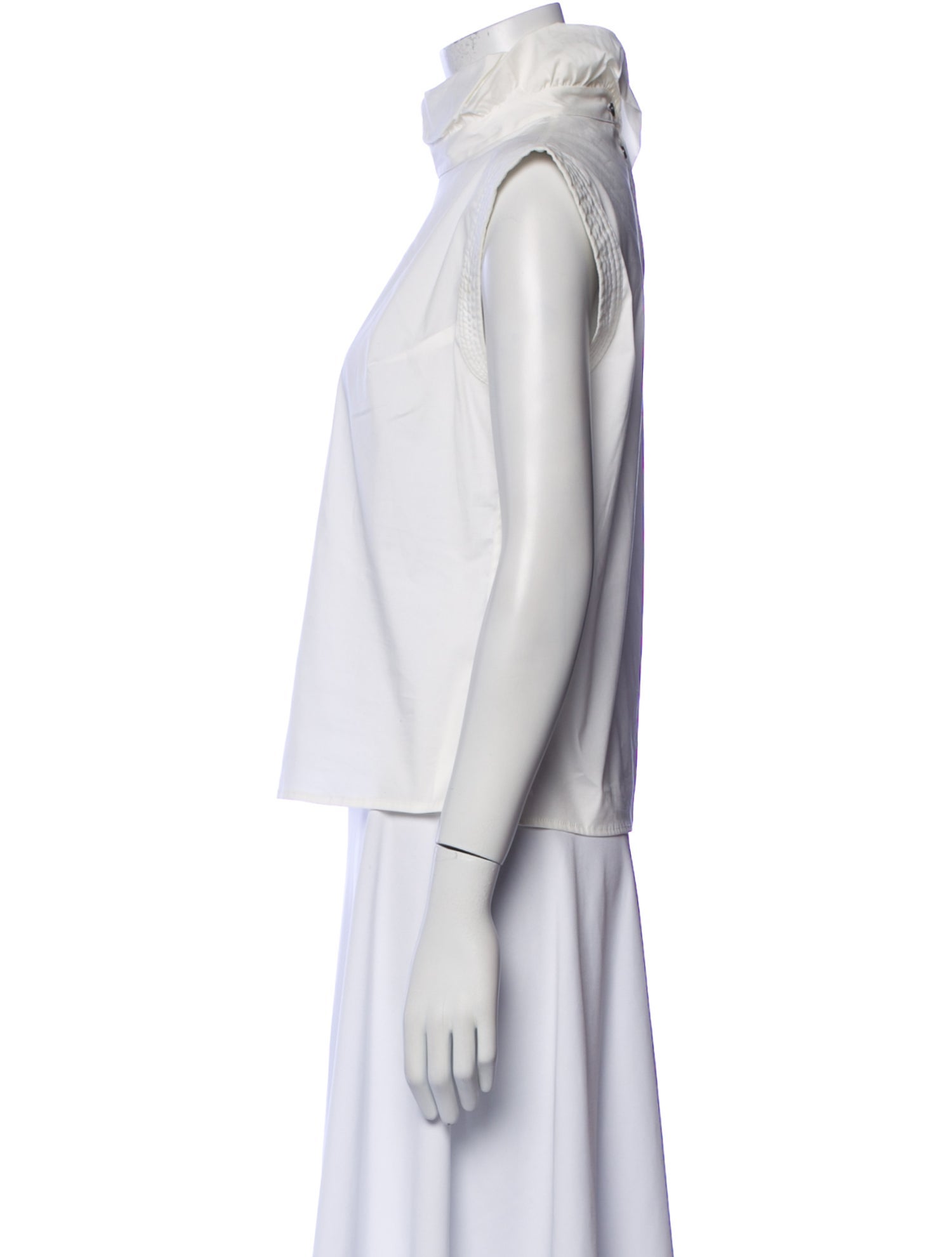 Piazza Sempione Turtleneck Sleeveless Top