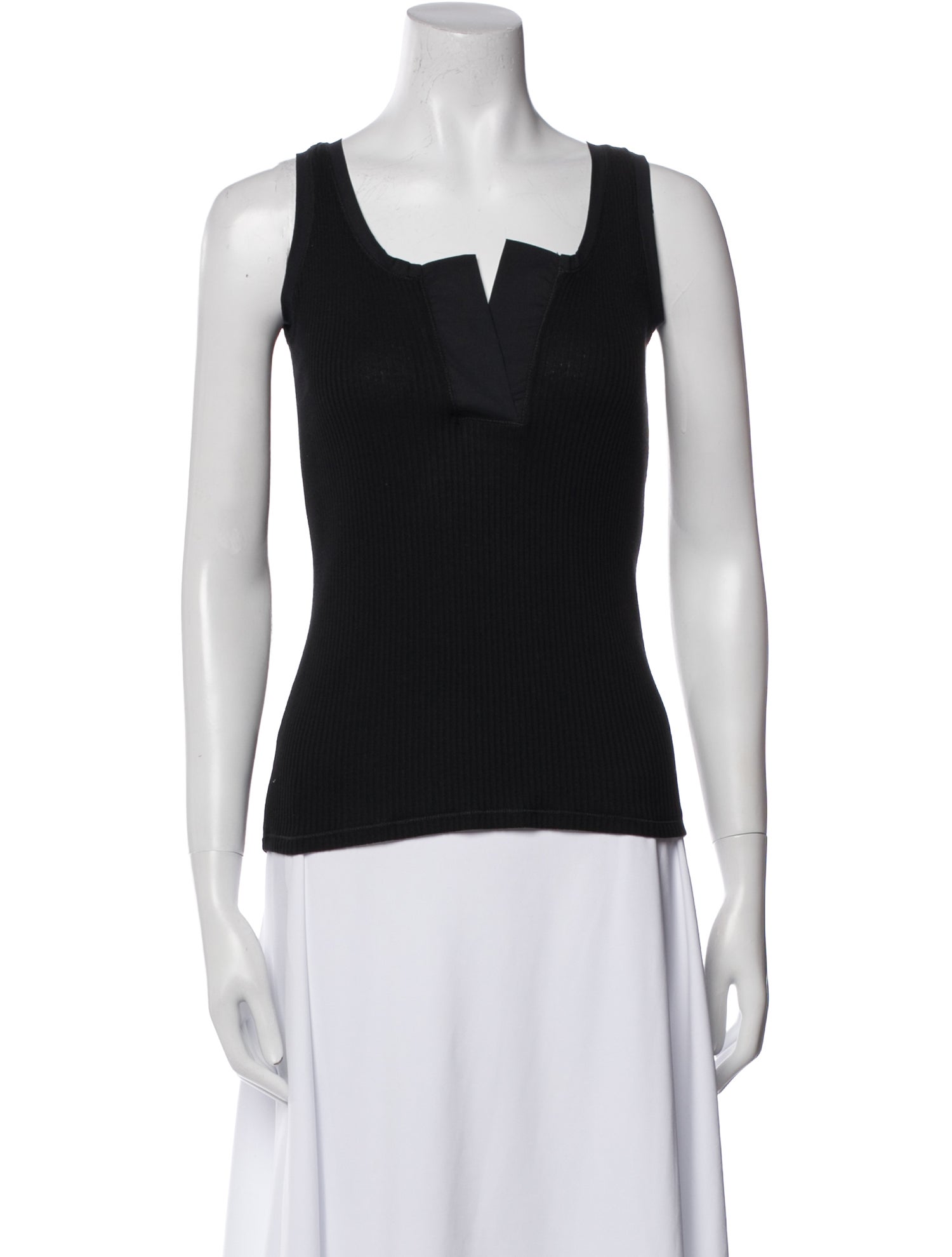 Piazza Sempione V-Neck Sleeveless Top