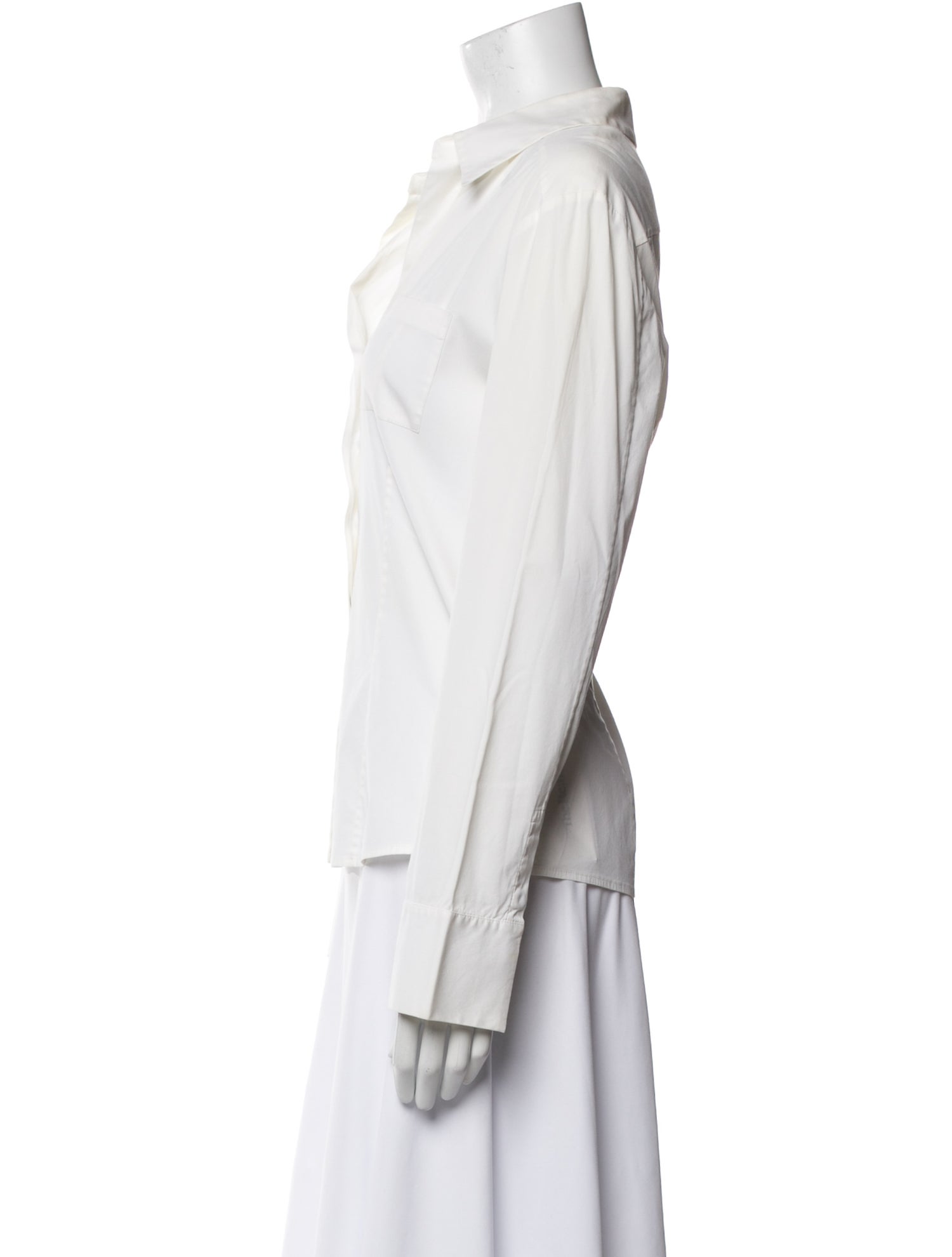 Piazza Sempione Long Sleeve Button-Up Top