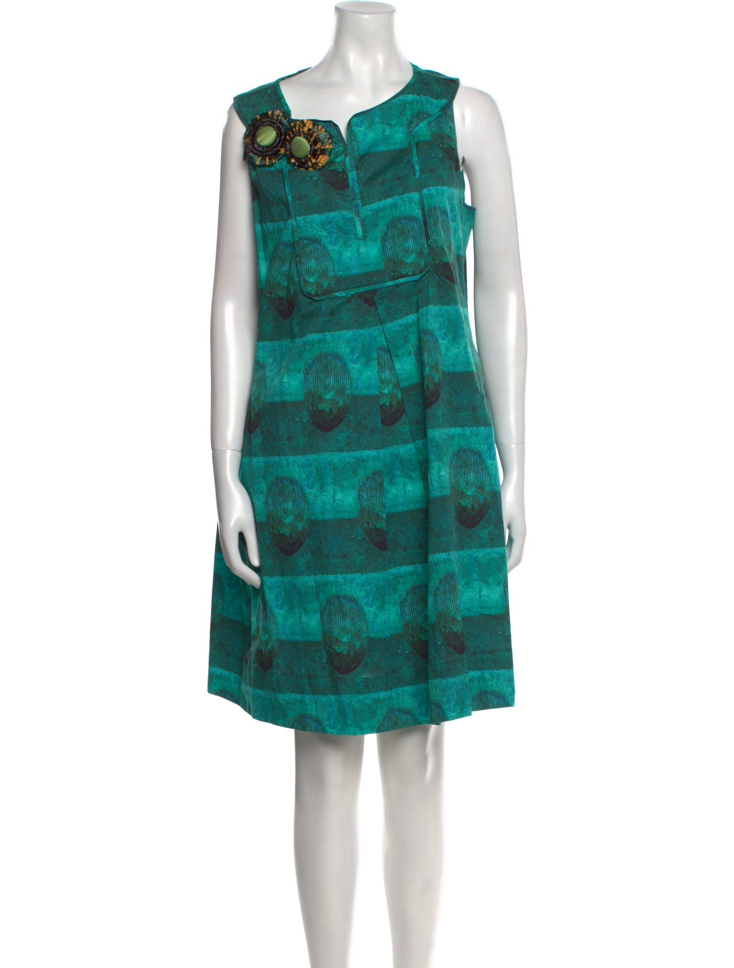 Piazza Sempione Printed Knee-Length Dress