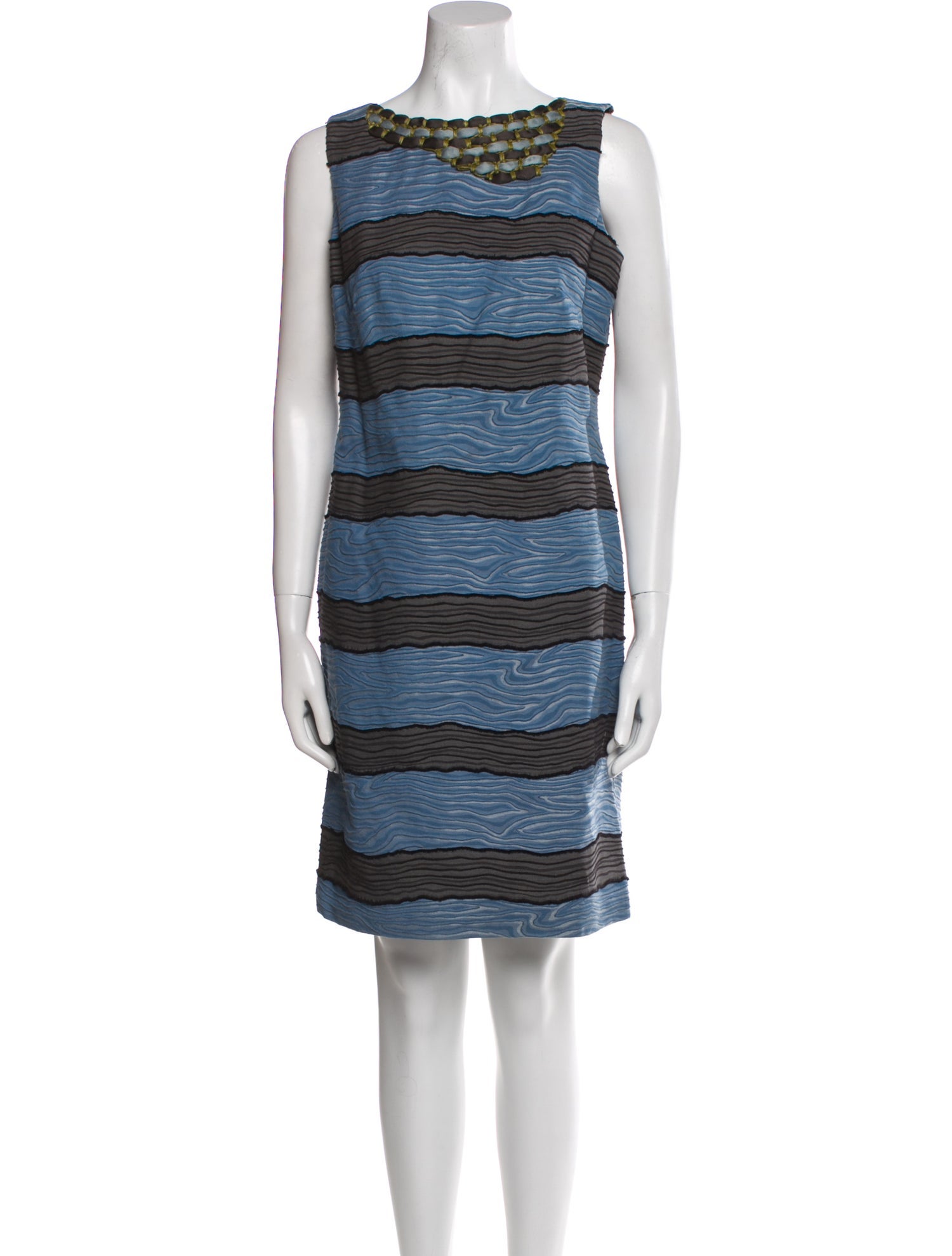 Piazza Sempione Striped Mini Dress