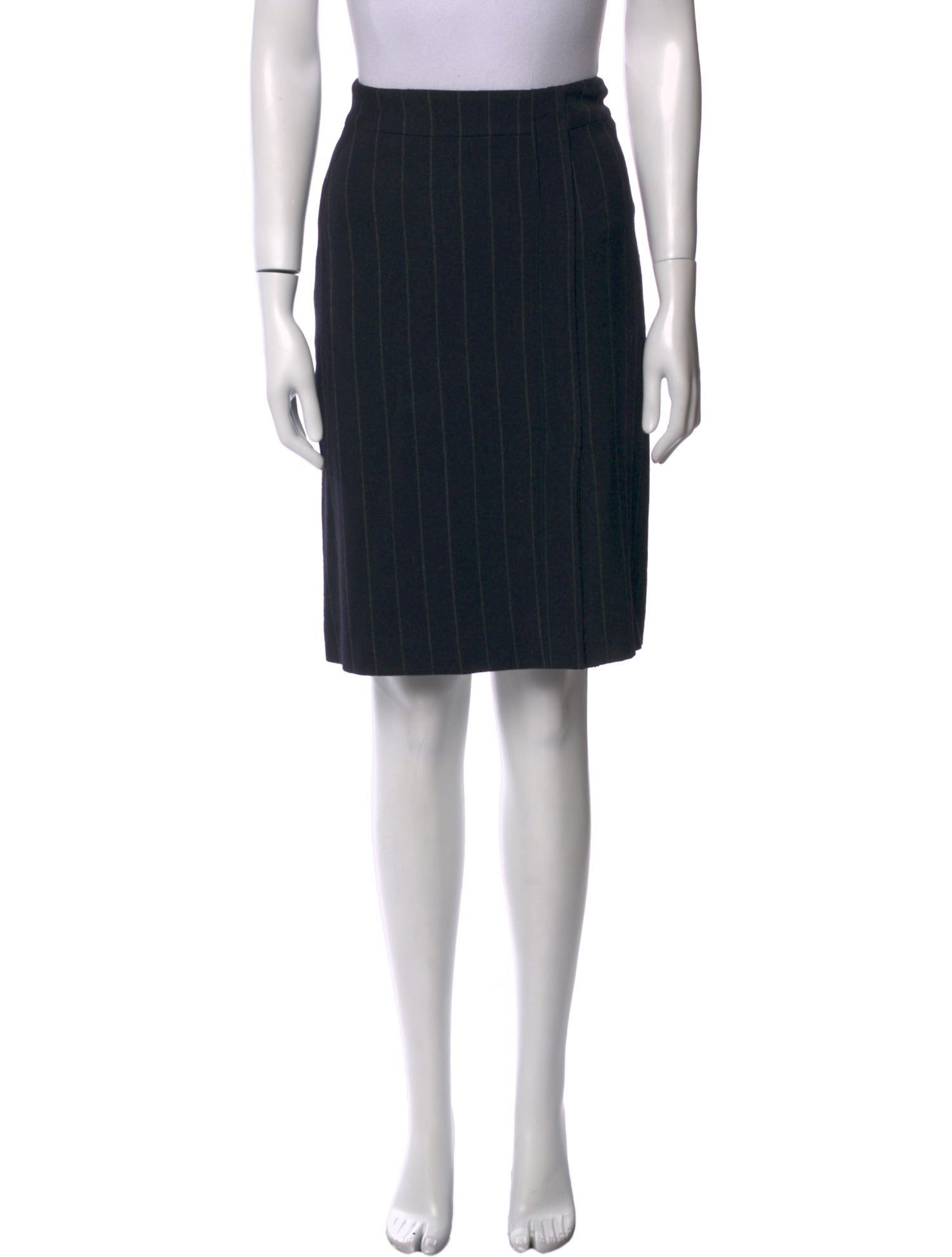 Piazza Sempione Striped Knee-Length Skirt