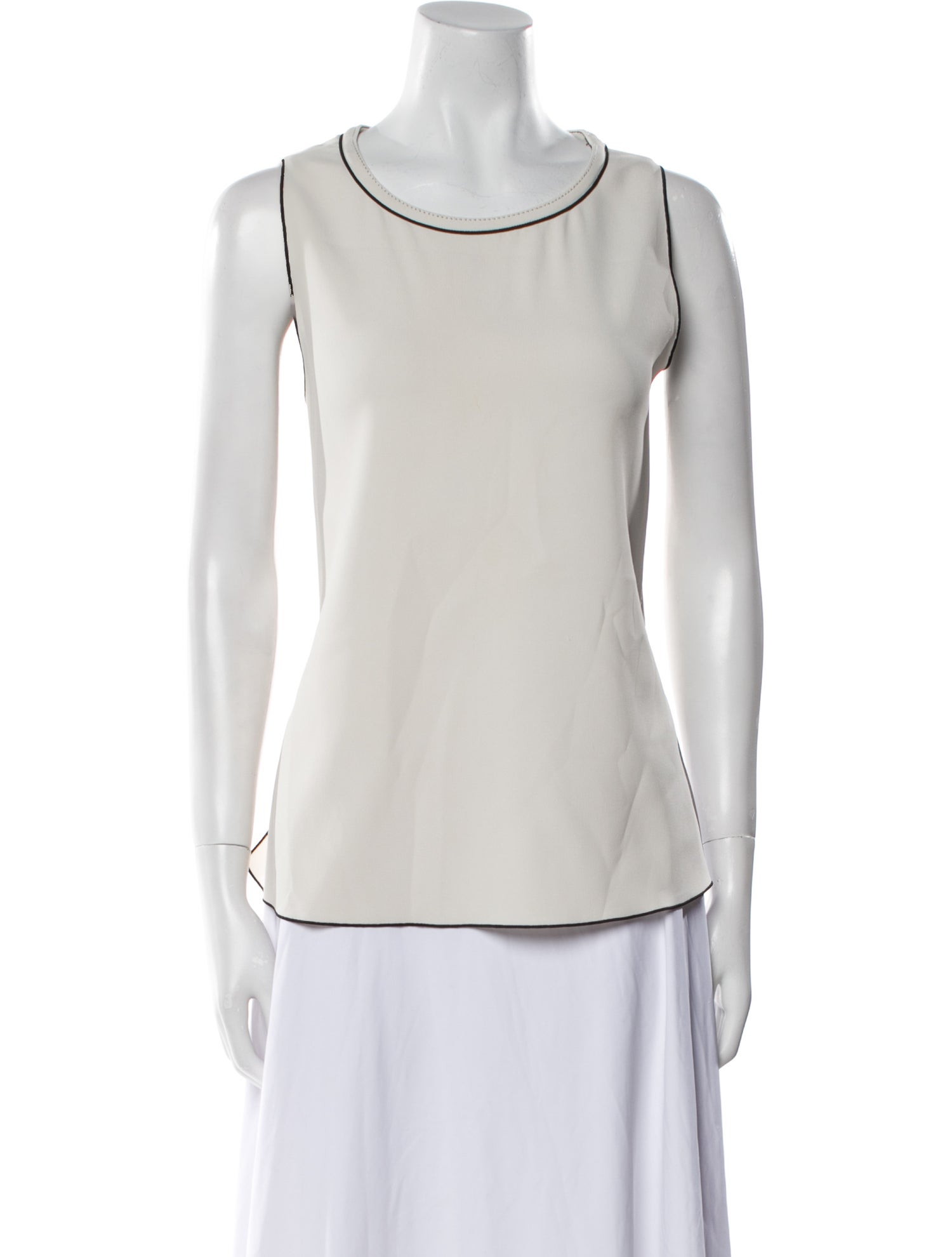 Piazza Sempione Scoop Neck Sleeveless Top