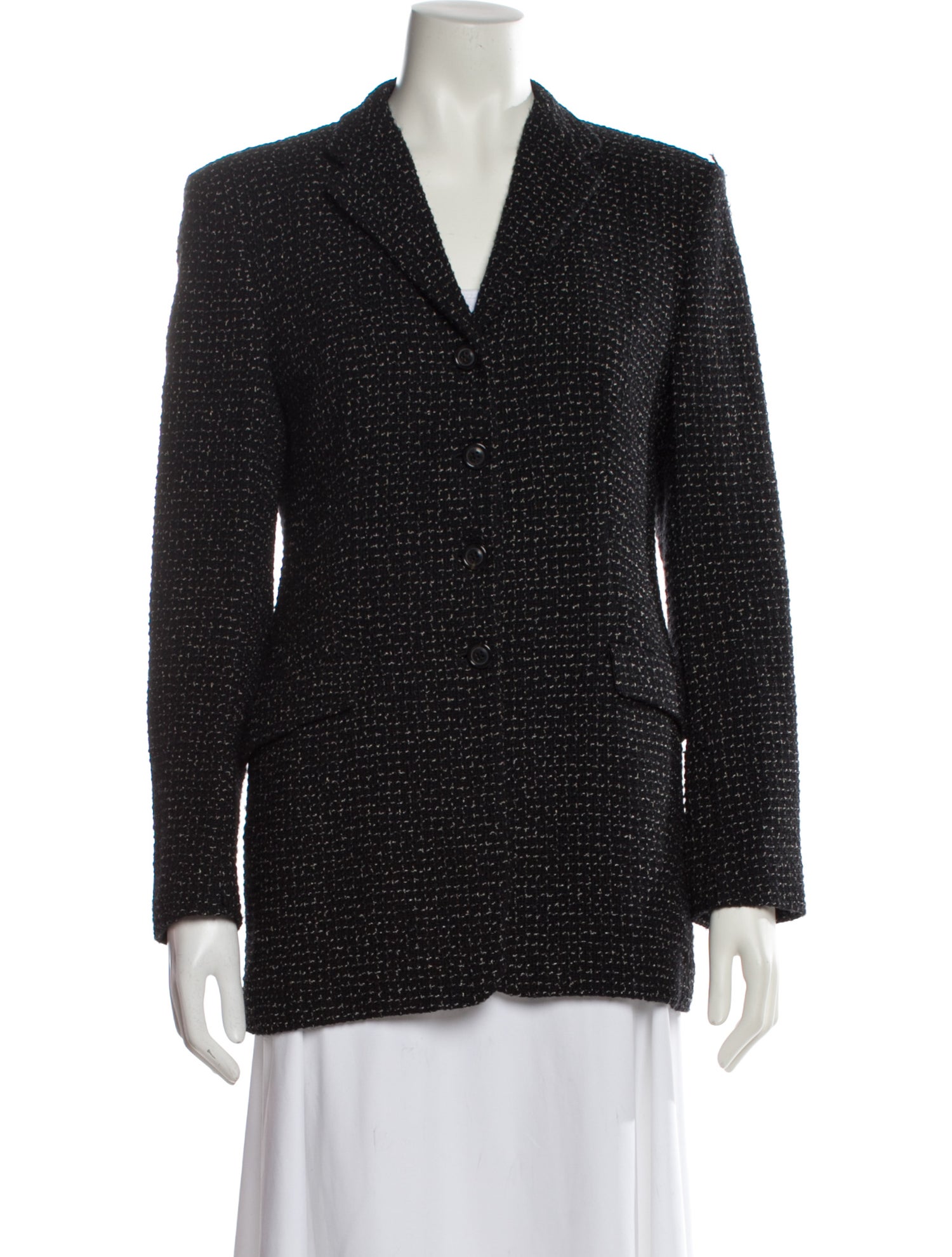 Piazza Sempione Wool Tweed Pattern Blazer