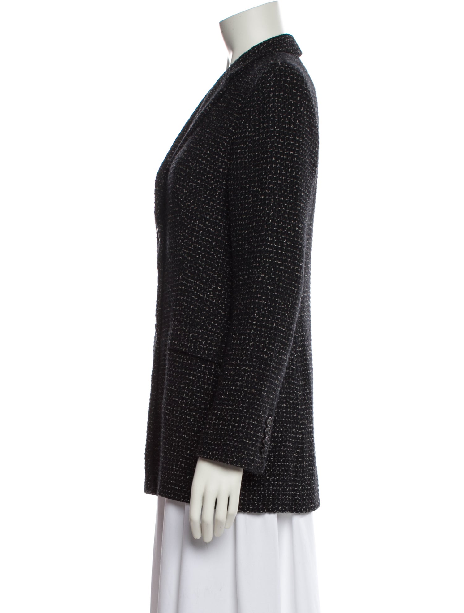 Piazza Sempione Wool Tweed Pattern Blazer