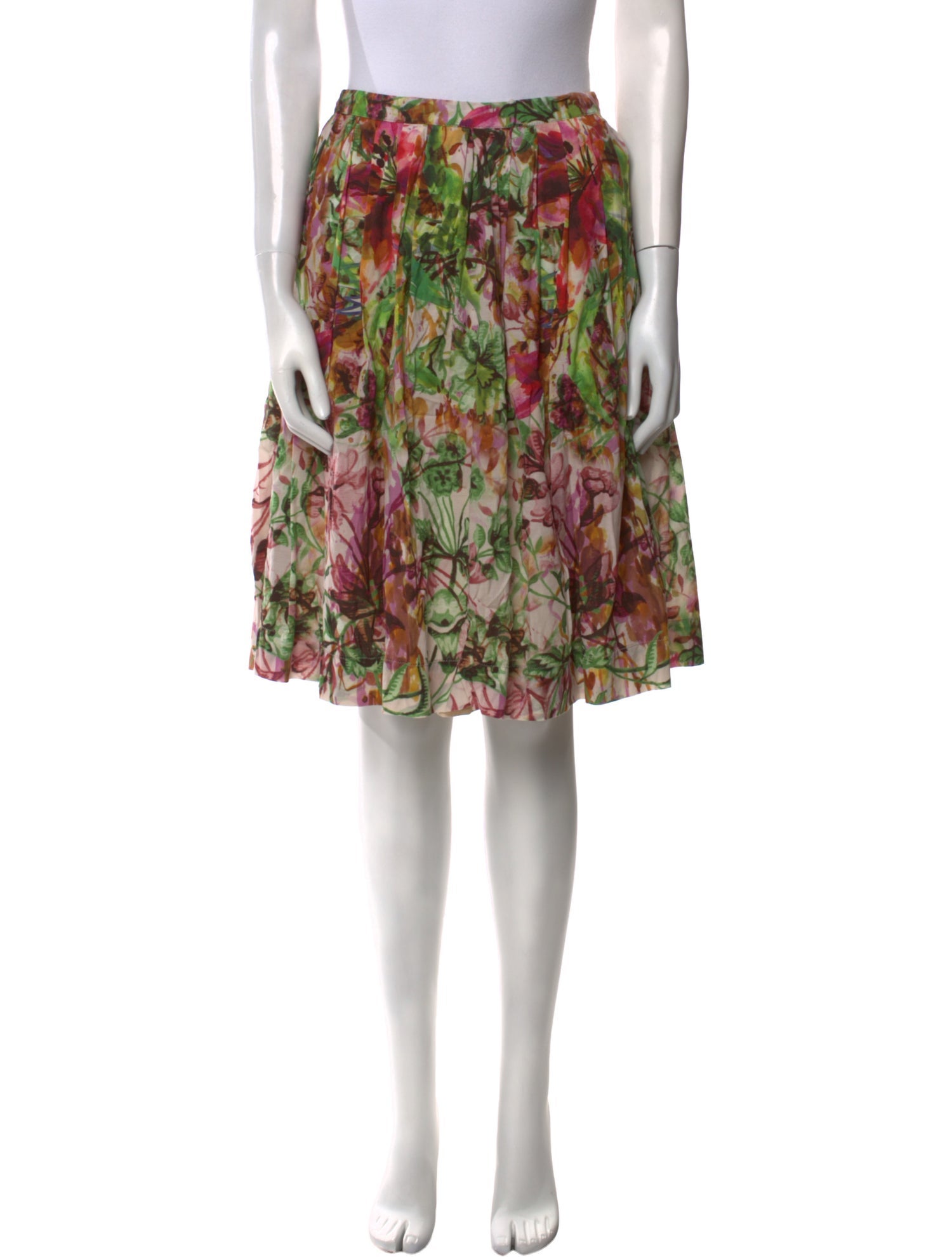 Piazza Sempione Floral Print Knee-Length Skirt